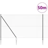 Hexagonal Fence with Post 50 x 1,5 m PVC dengtas plienas Pilka