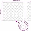 Heksagoninė tvora 0,6 x 10 m Galvanizuotas plienas Sidabrinė