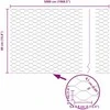 Heksagoninė tvora Pilka 0,4 x 50 m PVC
