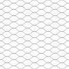 Hexagonal Fence with Post 100 x 0,5 m PVC dengtas plienas Pilka