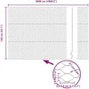 Hexagonal Fence with Post 50 x 1,4 m PVC dengtas plienas Pilka