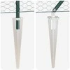 Hexagonal Fence with Post 100 x 1,4 m PVC dengtas plienas Žalia