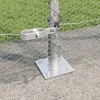 Šešiakampė tvora su betono pagrindu 10 x 0,6 m Sidabrinė