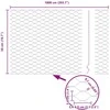 Hexagonal Fence with Post 10 x 0,5 m PVC dengtas plienas Žalia