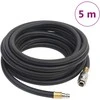 Hibridinė oro žarna, juodos spalvos, 0,6", 5m, guma ir PVC
