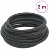 Hibridinė oro žarna, juodos spalvos, 0,6", 2m, guma ir PVC