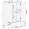 Highboard 60x33,5x100 cm Masyvus Rough Wood Mango