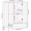 Highboard 60x33x100 cm Masyvo medžio mango