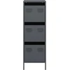 Highboard Antracitas 39x35x103,5 cm Plienas