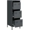 Highboard Antracitas 39x35x103,5 cm Plienas