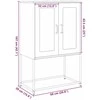 Highboard Antracitas 68x39x107 cm Plienas
