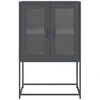 Highboard Antracitas 68x39x107 cm Plienas
