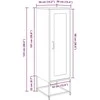 Highboard Antracito 36x39x123 cm šaltai valcuotas plienas