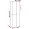 Highboard Artisan Ąžuolas 60x32x190 cm Inžinerinė mediena