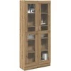 Highboard Artisan ąžuolas 82,5x30,5x185 cm inžinerinė mediena