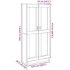 Highboard Artisan ąžuolas 82,5x30,5x185 cm inžinerinė mediena