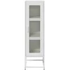 Highboard Baltas 36x39x123 cm Šaltai valcuotas plienas