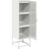 Highboard Baltas 36x39x123 cm Šaltai valcuotas plienas