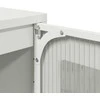 Highboard Baltas 36x39x123 cm Šaltai valcuotas plienas