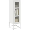 Highboard Baltas 36x39x123 cm Šaltai valcuotas plienas