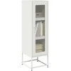 Highboard Baltas 36x39x123 cm Šaltai valcuotas plienas