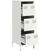 Highboard Baltas 39x35x103,5 cm Plienas