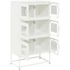 Highboard Baltas 68x39x123 cm Plienas