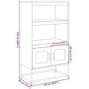 Highboard Baltas 68x39x123 cm Plienas