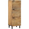 Highboard Brown 40x33x110 cm Masyvo medžio Mango