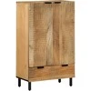 Highboard Brown 60x33x100 cm Masyvo medžio mango