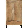Highboard Brown 60x33x100 cm Masyvo medžio mango