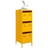 Highboard Garstyčių geltona 39x35x103,5 cm Plienas