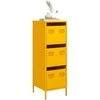 Highboard Garstyčių geltona 39x35x103,5 cm Plienas