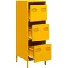 Highboard Garstyčių geltona 39x35x103,5 cm Plienas