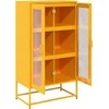 Highboard Garstyčių geltona 68x39x123 cm Plienas