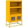 Highboard Garstyčių geltona 68x39x123 cm Plienas