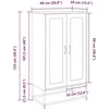 Highboard Garstyčių geltona 68x39x123 cm Plienas