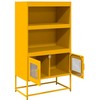 Highboard Garstyčių geltona 68x39x123 cm Plienas