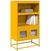 Highboard Garstyčių geltona 68x39x123 cm Plienas