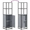 Highboard Gray Sonoma inžinerinis medis ir metalas