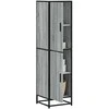 Highboard Gray Sonoma inžinerinis medis ir metalas