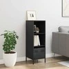 Highboard Juodas 35x39x103,5 cm Plienas