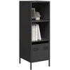 Highboard Juodas 35x39x103,5 cm Plienas