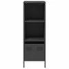 Highboard Juodas 35x39x103,5 cm Plienas