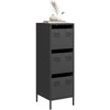 Highboard Juodas 39x35x103,5 cm Plienas