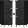 Highboard Juodas 40x33x110 cm Engineered Wood