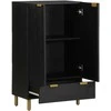 Highboard Juodas 60x33x100 cm Engineered Wood
