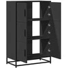 Highboard Juodas 68x35x106,5 cm Mediena ir metalas