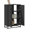 Highboard Juodas 68x35x106,5 cm Mediena ir metalas