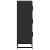 Highboard Juodas 68x35x106,5 cm Mediena ir metalas
